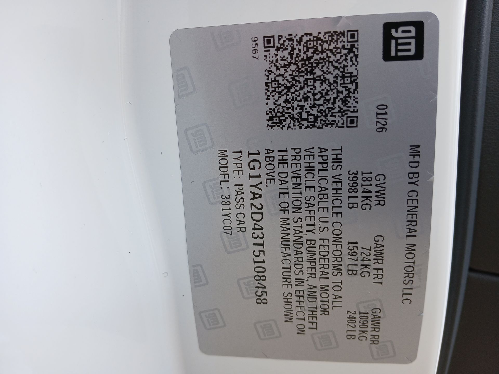 2026 Chevrolet Corvette Stingray 1LT