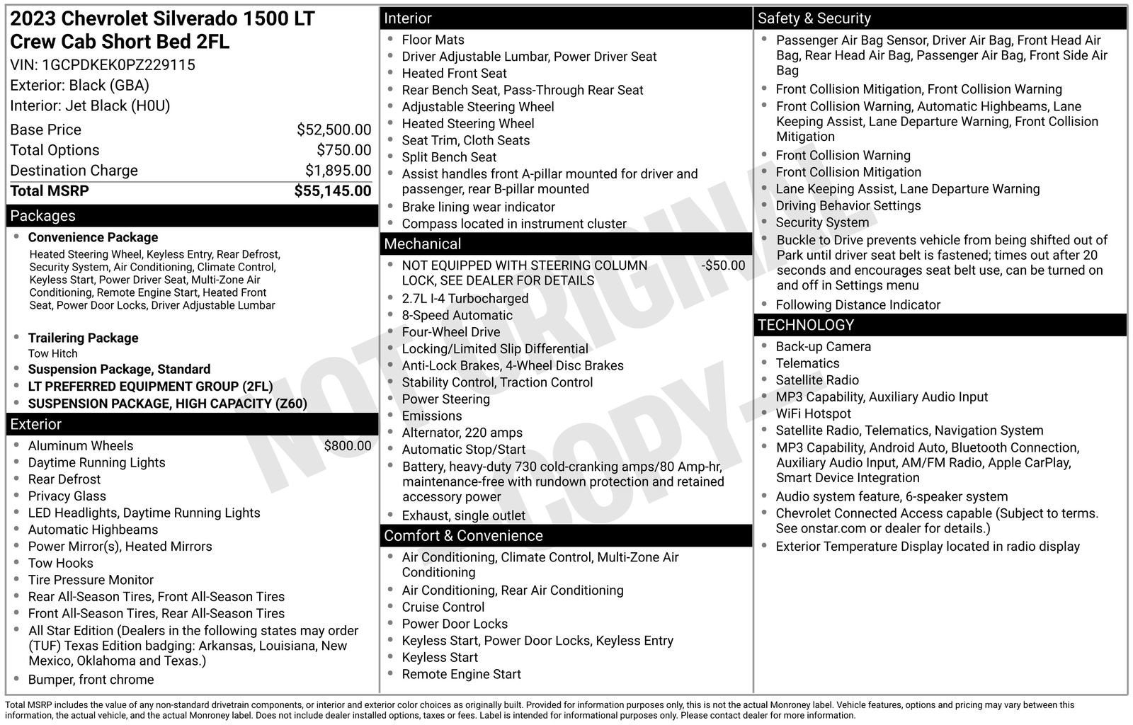 2023 Chevrolet Silverado 1500 LT (2FL)
