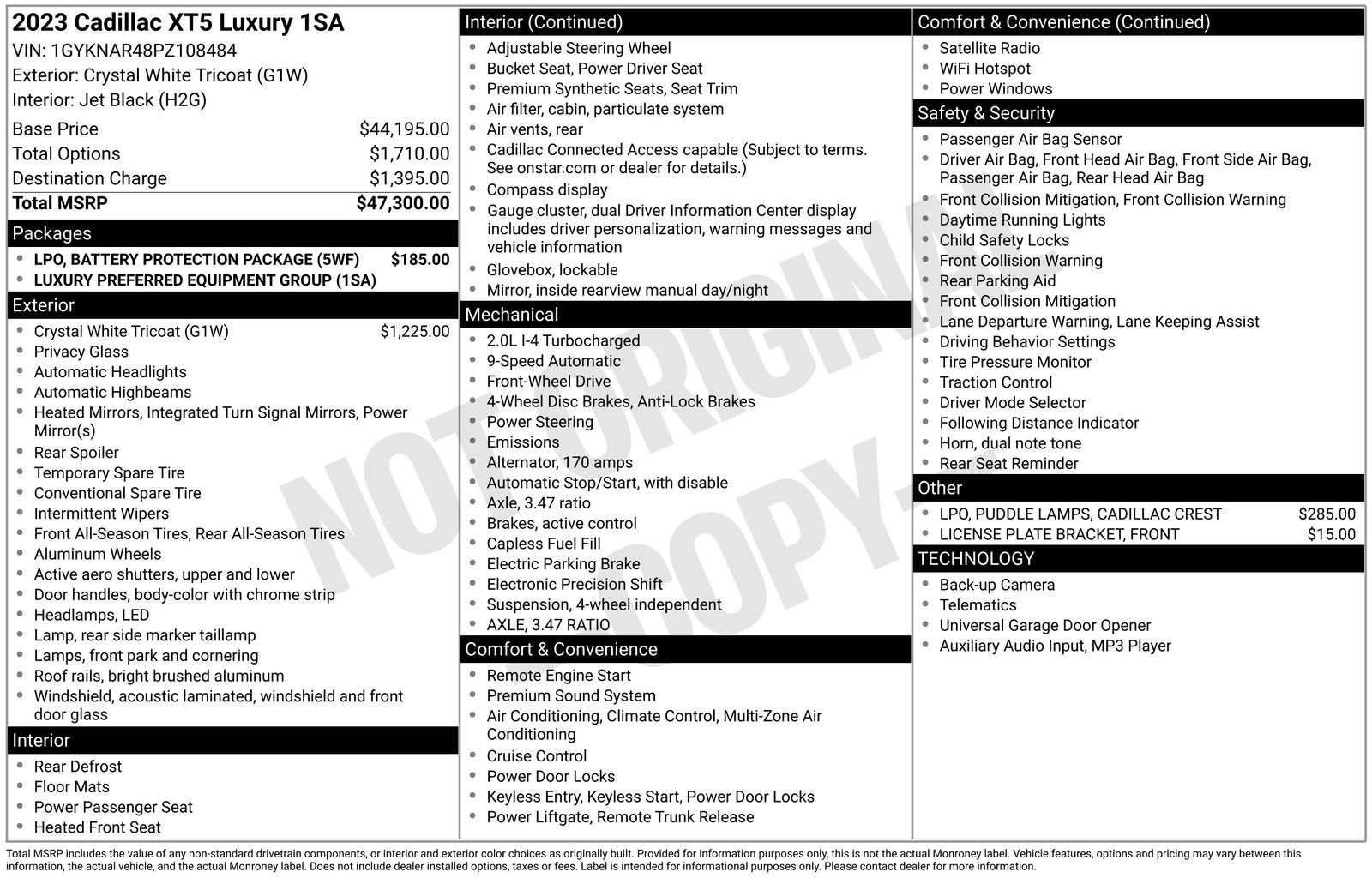 2023 Cadillac XT5 Luxury