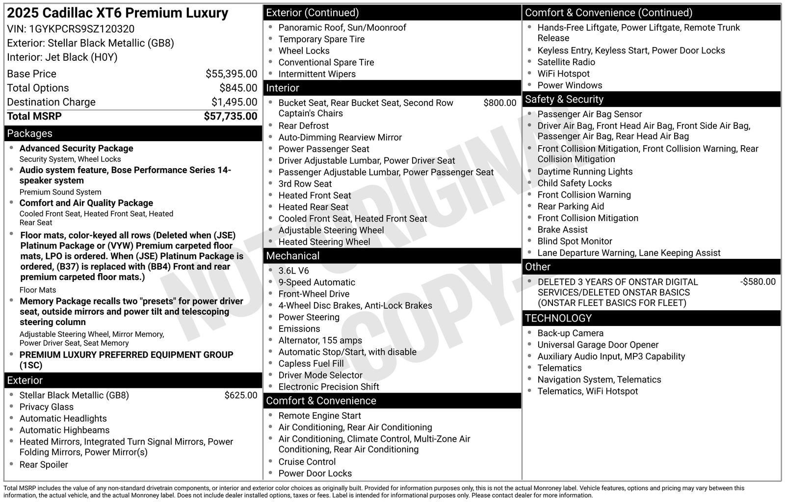 2025 Cadillac XT6 Premium Luxury