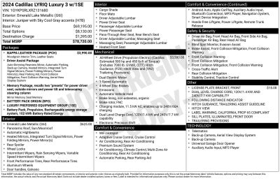 2024 Cadillac LYRIQ Luxury 3