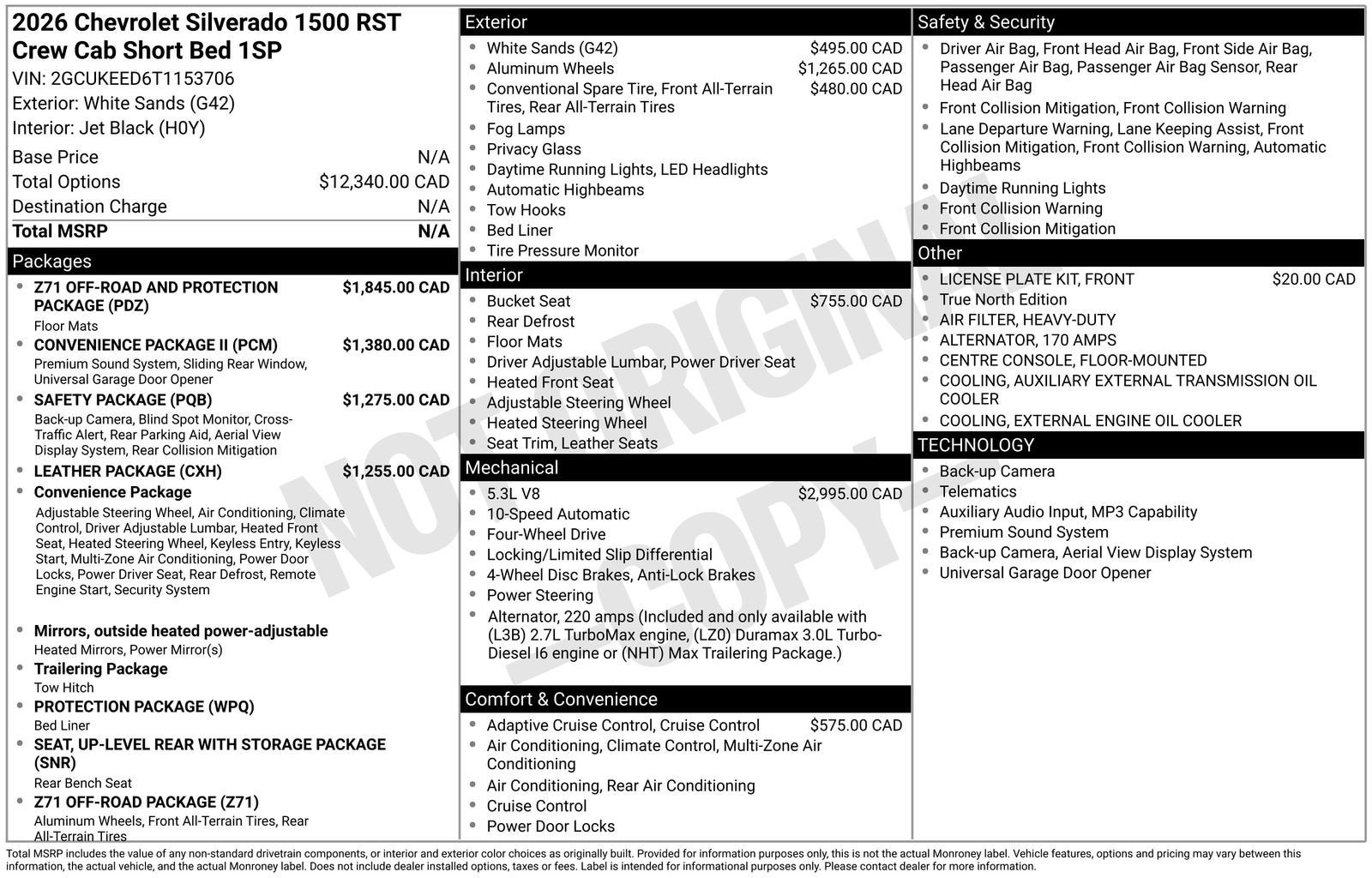 2026 Chevrolet Silverado 1500 RST