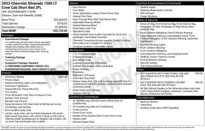 2023 Chevrolet Silverado 1500 LT (2FL)