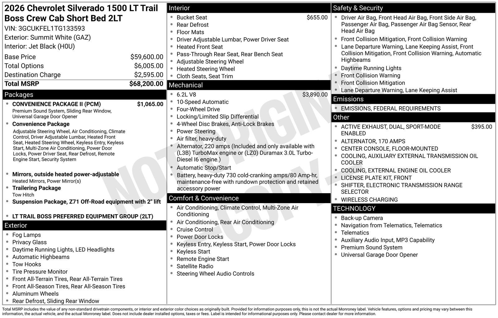 2026 Chevrolet Silverado 1500 LT Trail Boss