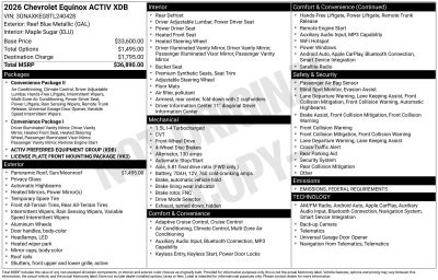 2026 Chevrolet Equinox ACTIV