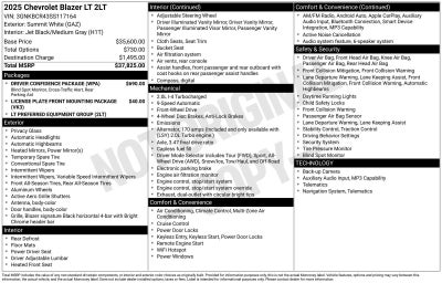 2025 Chevrolet Blazer 2LT