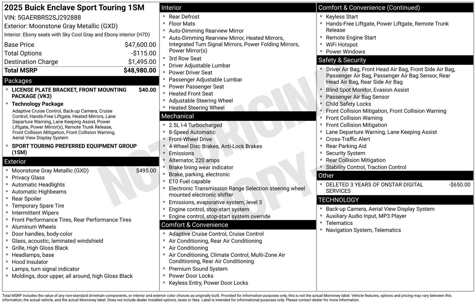 2025 Buick Enclave Sport Touring
