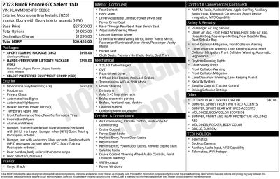 2023 Buick Encore GX Select