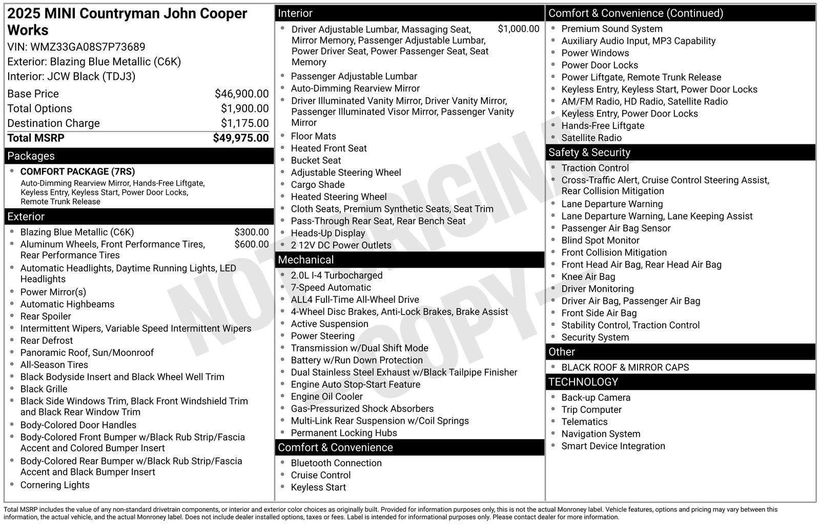 2025 MINI Countryman John Cooper Works