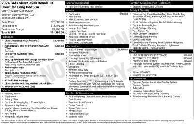 2024 GMC Sierra 3500 HD Denali DRW