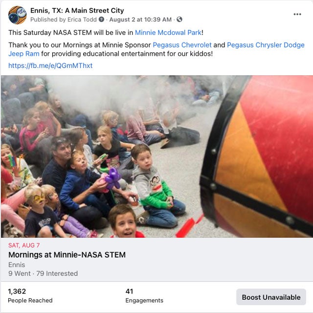 Saturday Mornings at Minnie Pegasus Chevrolet in ENNIS TX