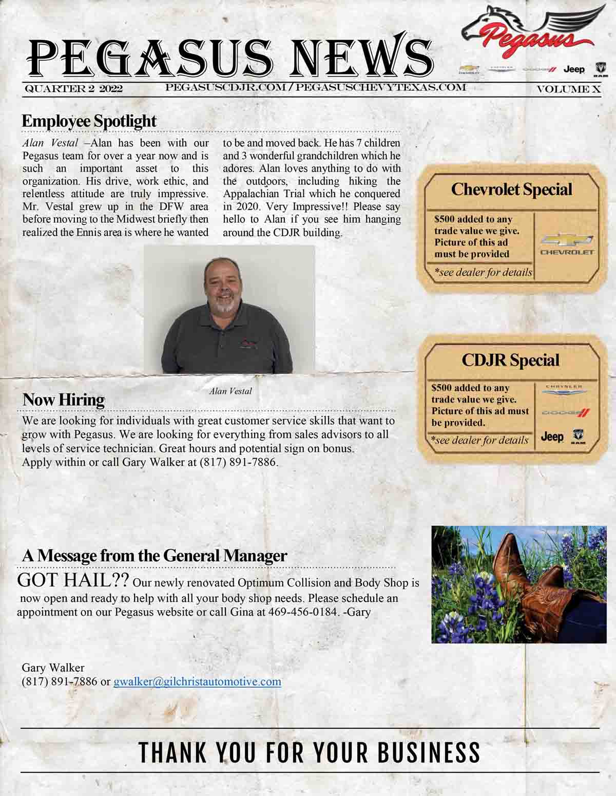 Pegasus Newsletter