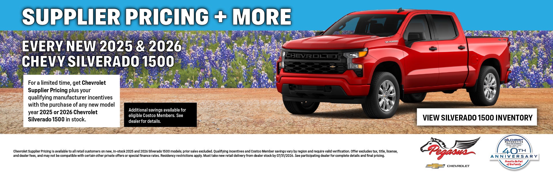 Supplier Pricing + More!