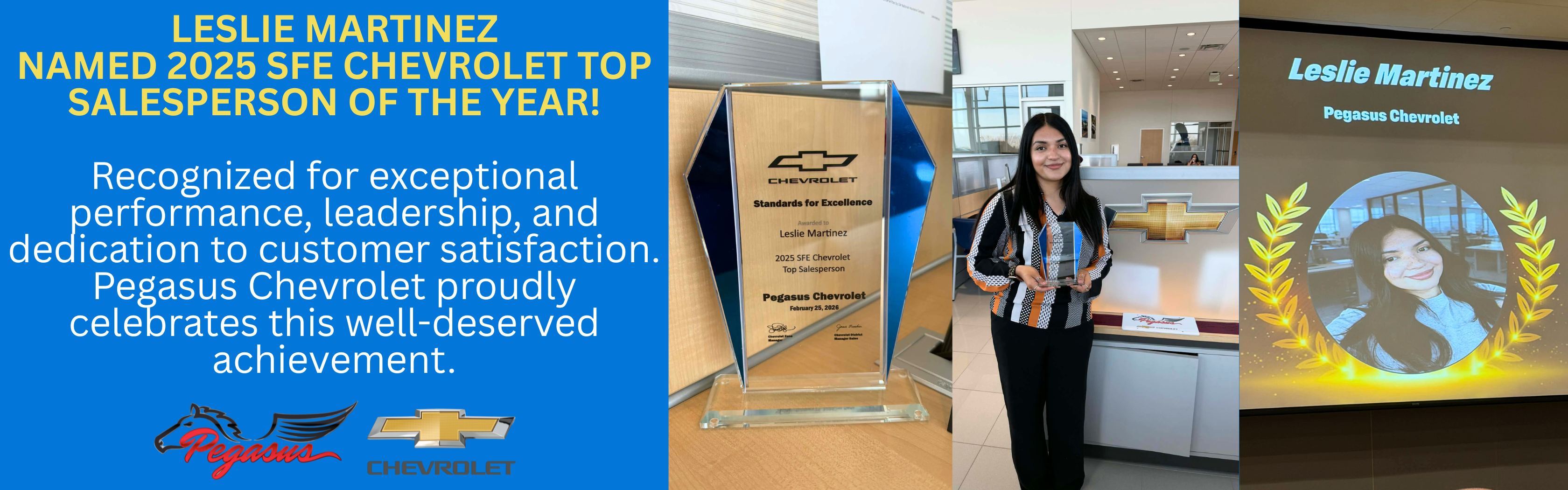 Leslie 2025 SFE Chevrolet Top Salesperson!